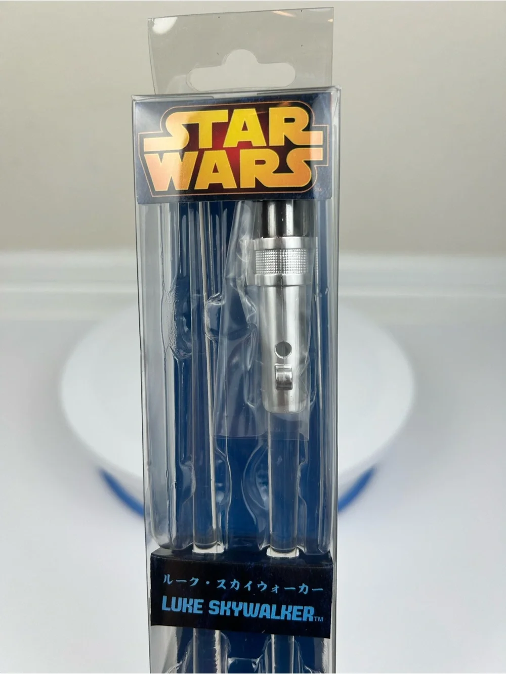 Kotobukiya Star Wars Luke Skywalker Lightsaber Chopsticks Blue LED 9.6